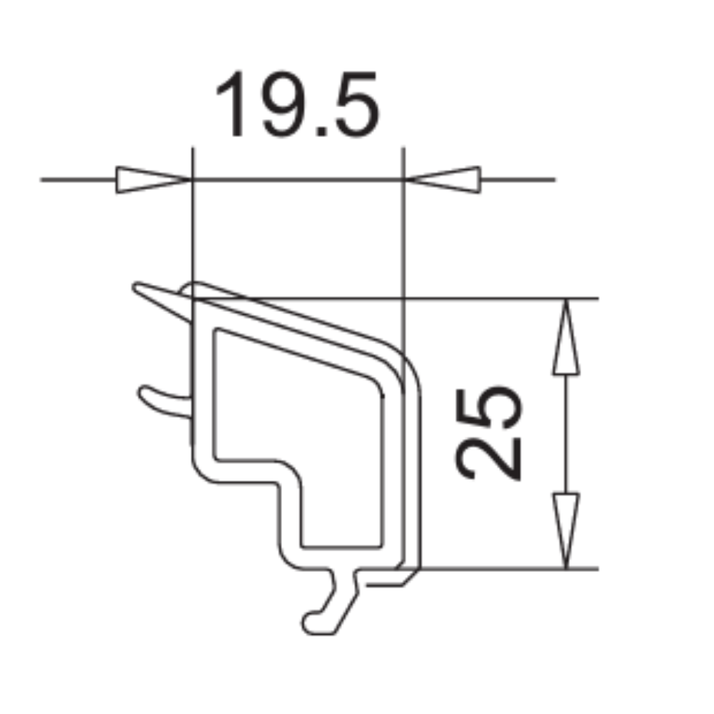 VEKA Fenster Veka PVC Glasleiste 107.266