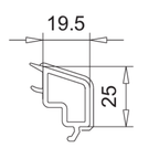 VEKA Fenster Veka PVC Glasleiste 107.266
