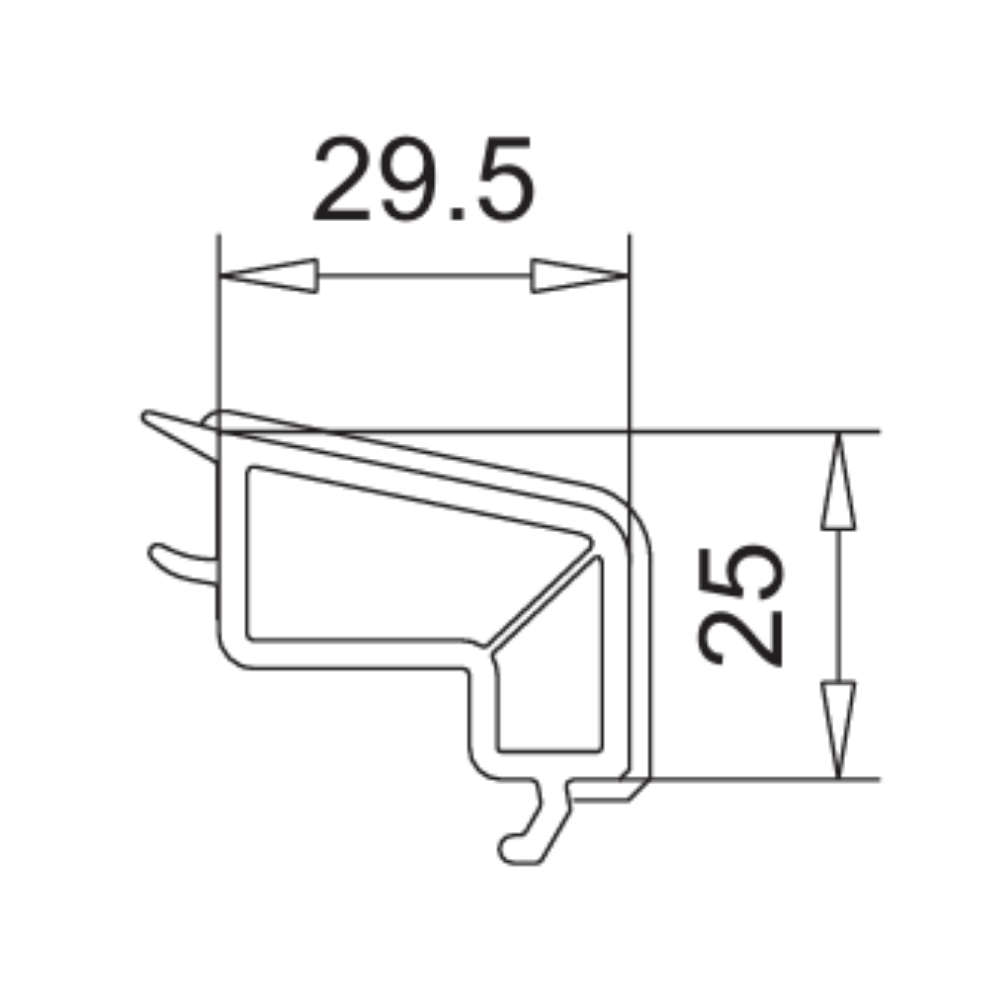 VEKA Fenster Veka PVC Glasleiste 107.273