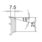 VEKA Fenster Veka PVC Glasleiste 107.278