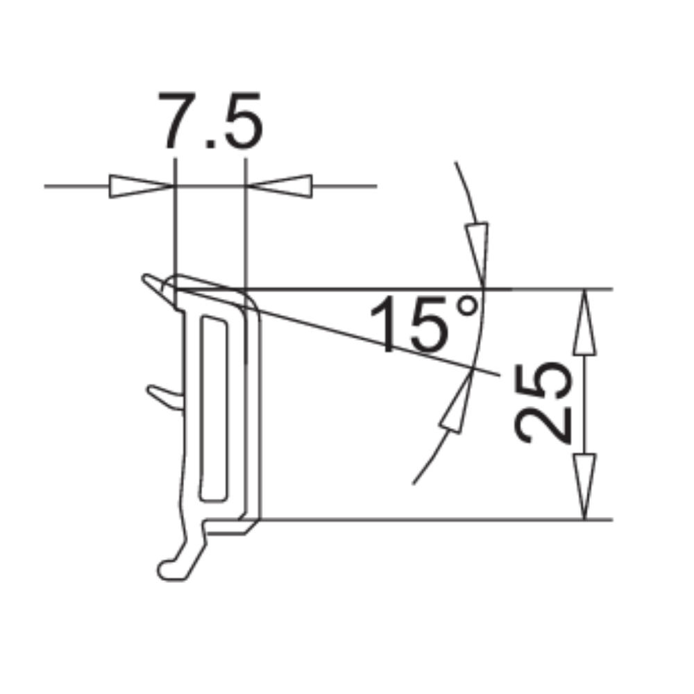 VEKA Fenster Veka PVC Glasleiste 107.278