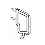 VEKA Fenster Weiß / 40cm / Grau Veka PVC Glasleiste 107.263