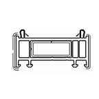 VEKA Fenster Weiss (ähnlich RAL9016) / 100cm Veka Blendrahmen Verbreiterung 70/30 114.201