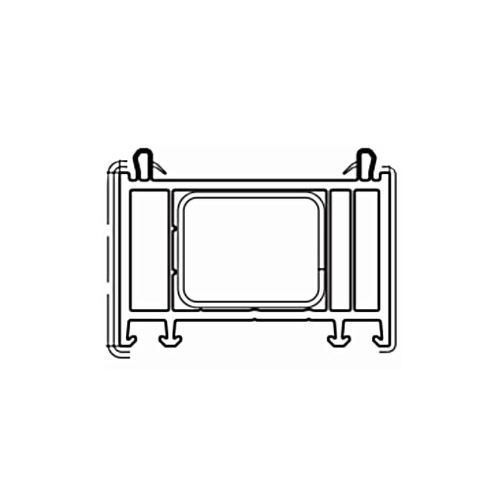 VEKA Fenster Weiss (ähnlich RAL9016) / 100cm Veka Blendrahmen Verbreiterung 70/45 114.202