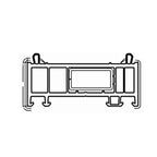 VEKA Fenster Weiss (ähnlich RAL9016) / 100cm Veka Blendrahmen Verbreiterung 76/30 114.053