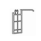 VEKA Fenster Weiss (ähnlich RAL9016) / 100cm Veka Fensterbankanschlussprofil Sohlbankprofil 45/19 mm 110.066