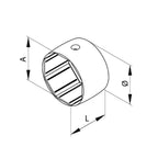 Aluprof Rolladen Aluprof Adapterring für Durchmesseränderung von 40 bis 50mm SW40