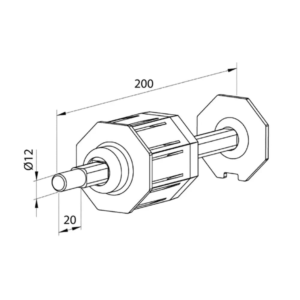 Aluprof Rolladen Aluprof PVC Kapsel SW70 mit verstellbarem Stift