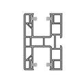 Aluprof Rolladen Weiß (ähnlich RAL9016) / 50cm Aluprof PVC Maxi Führungsschiene PPD-P60/17
