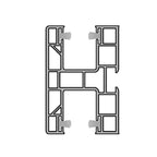 Aluprof Rolladen Weiß (ähnlich RAL9016) / 50cm Aluprof PVC Maxi Führungsschiene PPD-P60/17