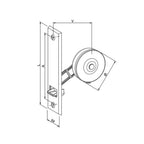 Eckermann Rolladen Eckermann Unimat Einlass Gurtwickler UP für 22mm breiten Gurt