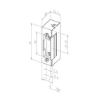 effeff Tür effeff Türöffner ohne Stulp Nr. 17 E 6-12V #