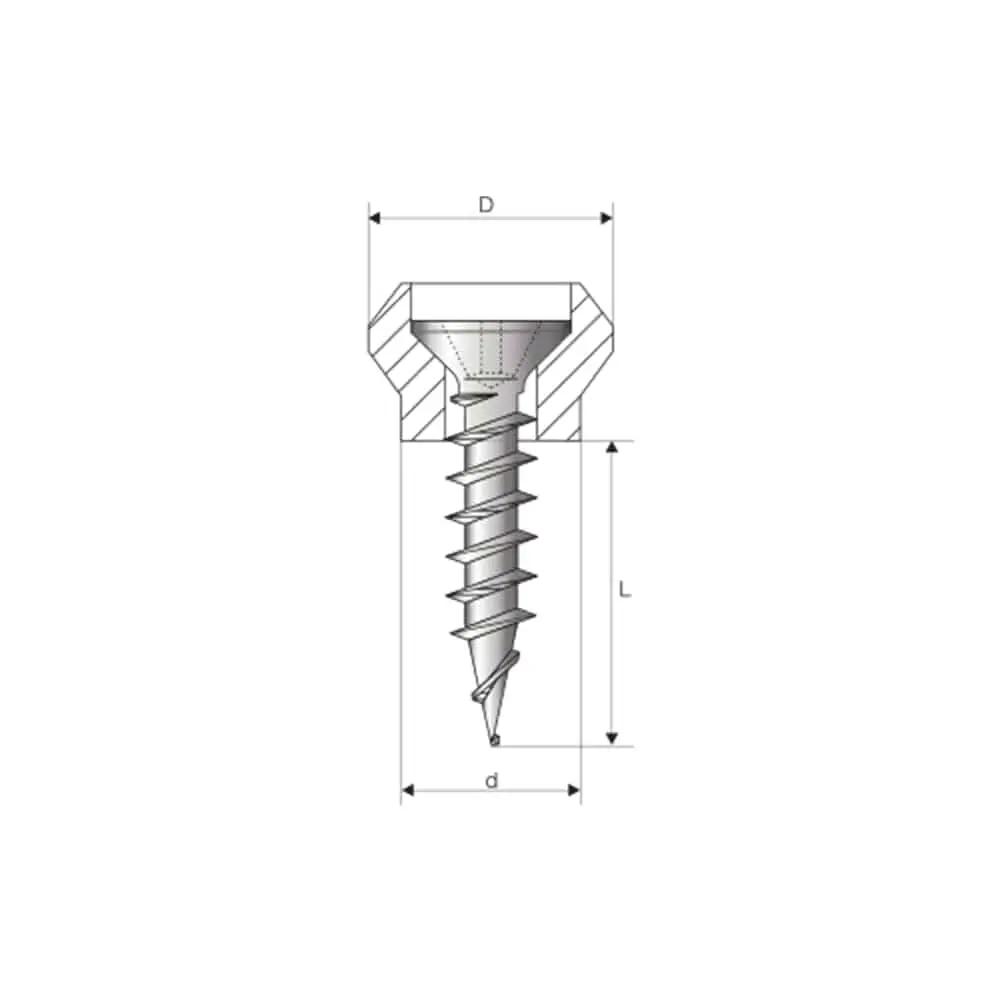 Ejot Rolladen Ejot Nippel-Schrauben 12mm zur Befestigung von Führungsschienen RD-5