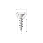 Ejot Rollladen Ejot Nippel-Schrauben 10mm zur Befestigung von Führungsschienen RD-4