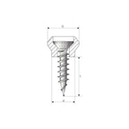 Ejot Rollladen Ejot Nippel-Schrauben 12mm zur Befestigung von Führungsschienen RD-6