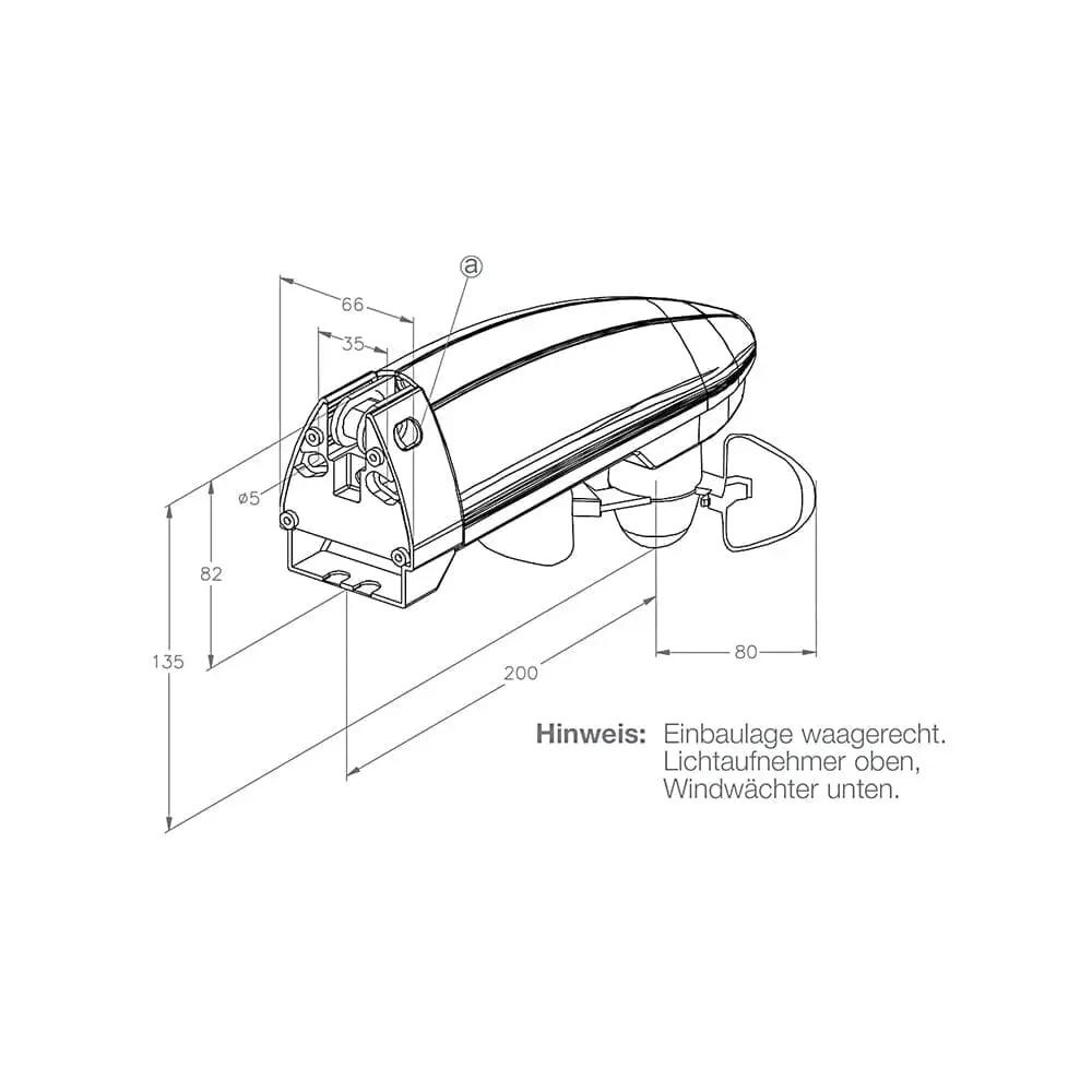 Elero Rolladen Elero Ventero-868 Solar Funk Windsensor