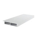 Exte Fenster Weiss / 100cm Exte PVC Deckleiste 50/7 mit Nase und Selbstklebend