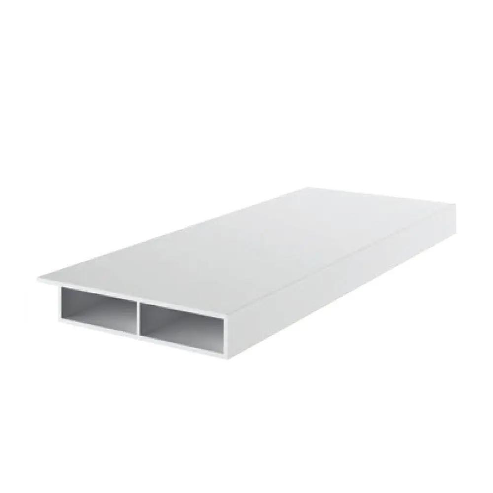 Exte Fenster Weiss / 100cm Exte PVC Deckleiste 50/7 mit Nase und Selbstklebend