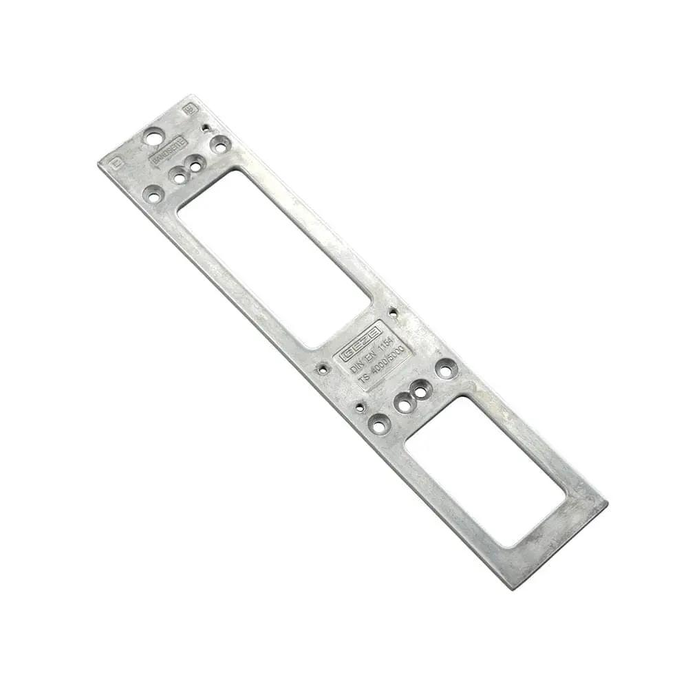 GEZE Tür GEZE Montageplatte TS 5000 TS 4000 EV1 Silber 049185