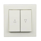 Inprojal Rollladen Inprojal Lenora Doppelwipptaster Ultraweiss 6428/1D UW