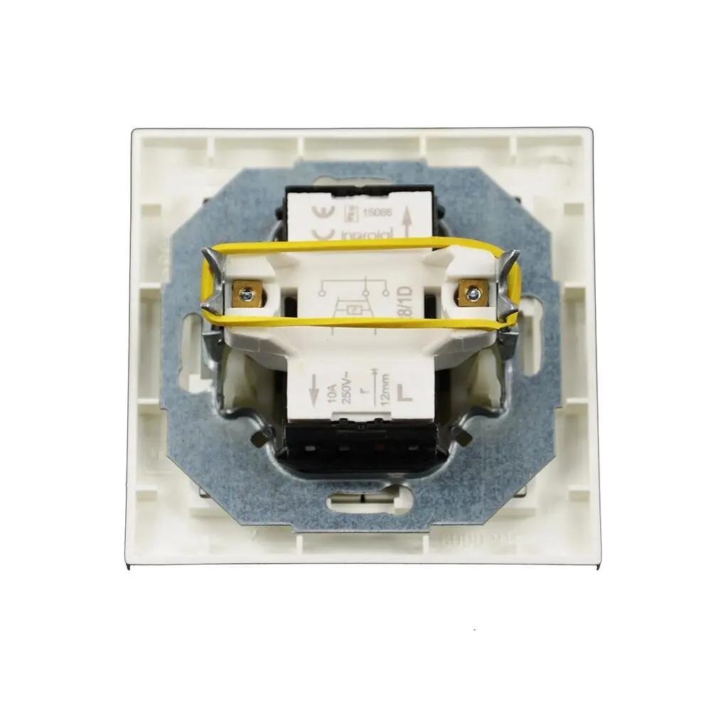 Inprojal Rollladen Inprojal Lenora Doppelwipptaster Ultraweiss 6428/1D UW