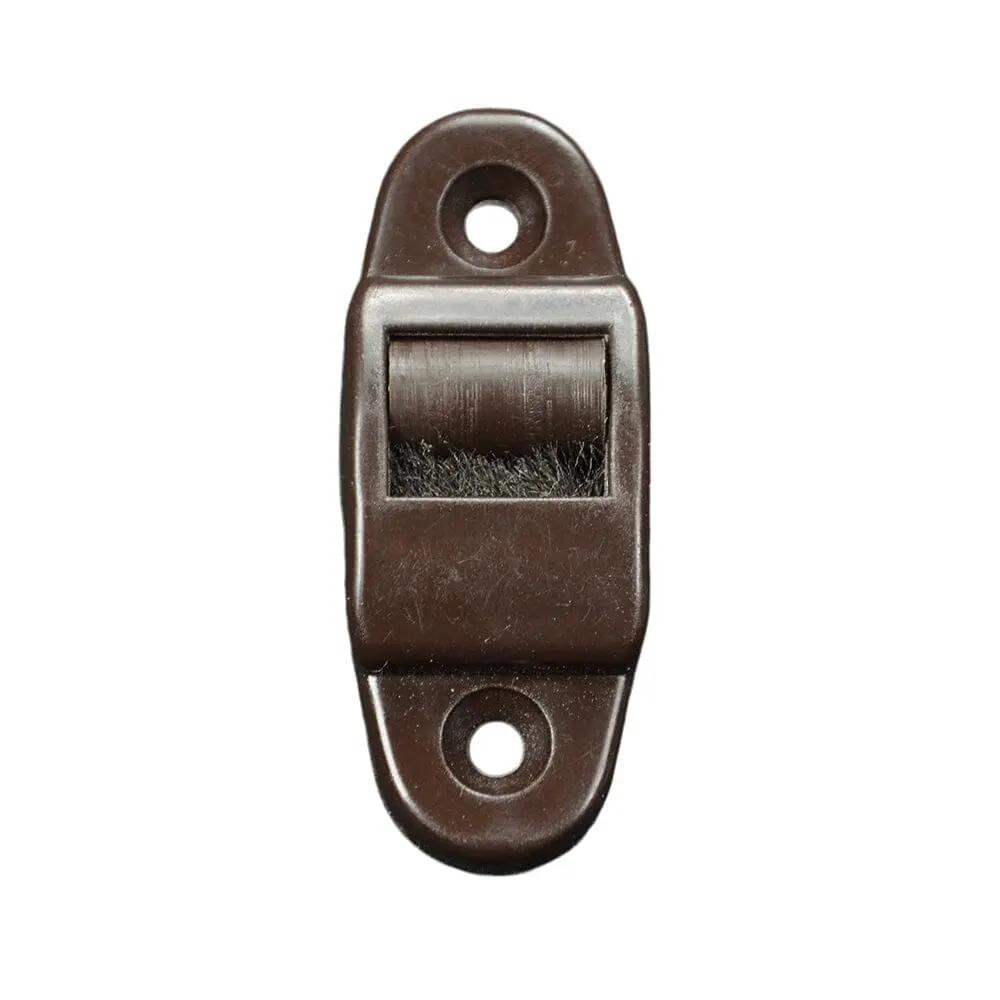 Portos Rolladen Braun Portos Flache Gurtführung mit Bürstendichtung 14mm