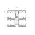 Portos Rolladen Portos PVC Führungsschiene NPR-010