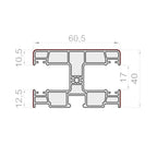 Portos Rolladen Portos PVC Führungsschiene RK-18M
