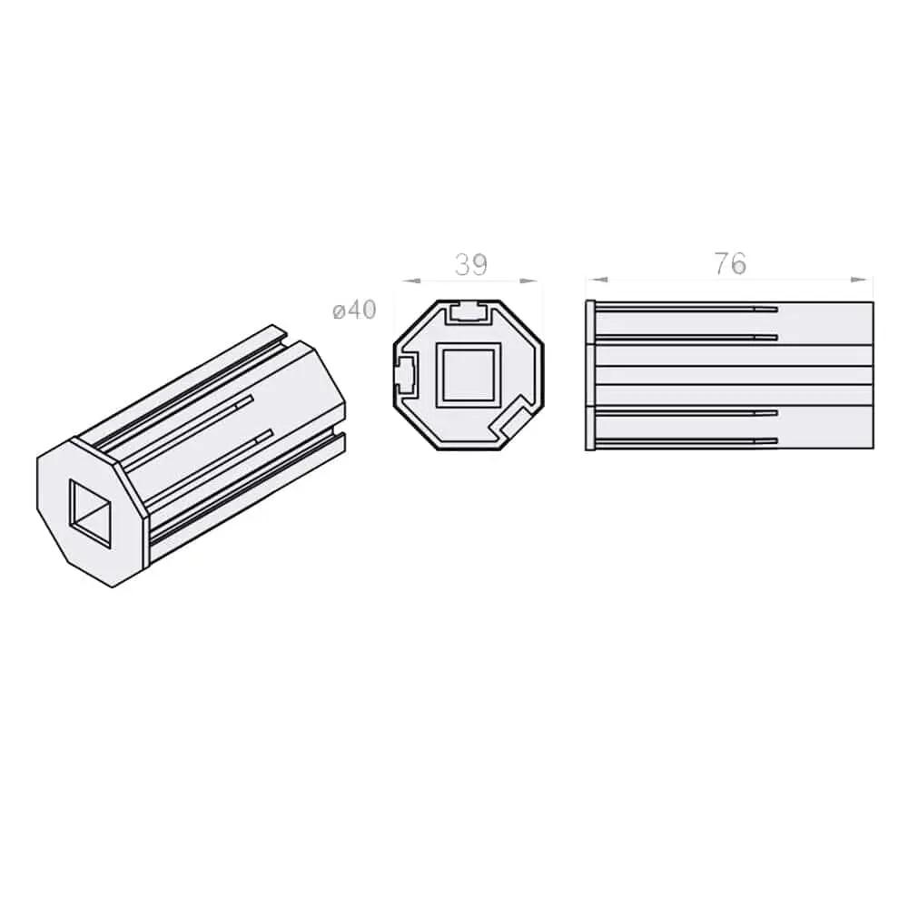 Portos Rolladen Portos Walzenkapsel SW40 für ACE