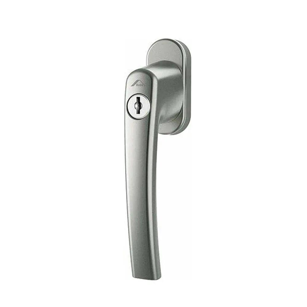 Roto Fenster Roto Fenstergriff RotoLine Abschliessbar Silber 227967