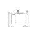 Schüco Fenster Weiss (ähnlich RAL9016) / 100cm Schüco CT 70 Blendrahmen Verbreiterung 70/50 4K 19842