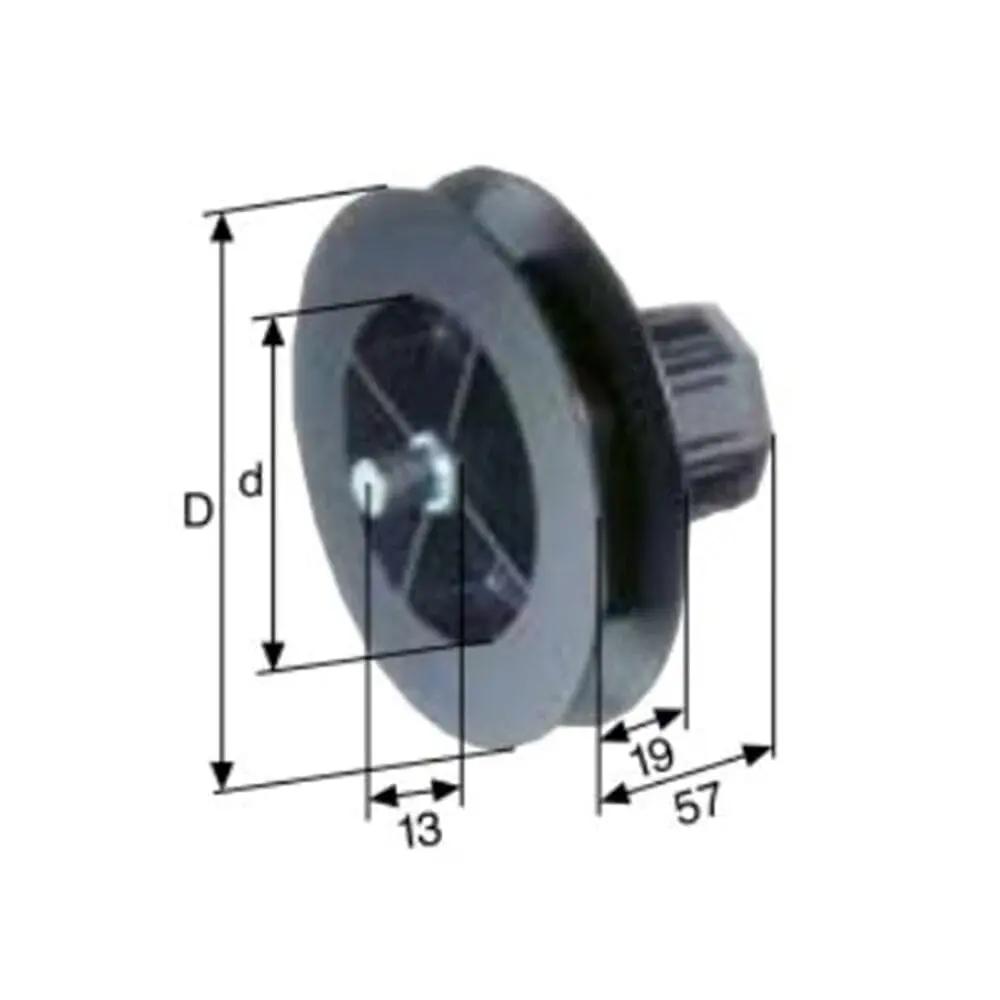 Selve Rolladen Selve Mini-Gurtscheibe mit Zapfen für 15mm Gurt Ø140 für SW40 132003