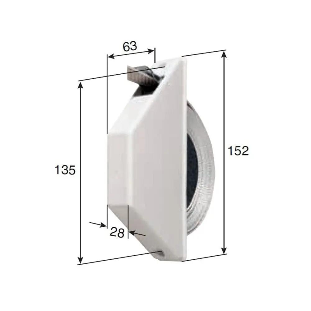 Selve Rolladen Selve Mini Halbeinlass Gurtwickler für 15mm Gurt 081401