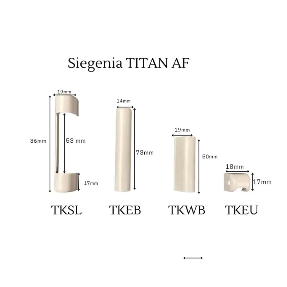 Siegenia Fenster Siegenia Abdeckkappen TITAN AF Anthrazit Set