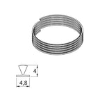 Tecseal Insektenschutz Tecseal Bürstendichtung für Insektenschutzspannrahmen 4,8x4mm