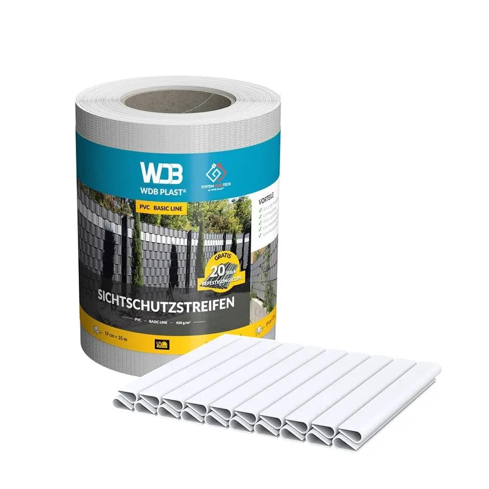 WDB Plast Garten WDB Plast Sichtschutzband PVC Basic Line 190mm