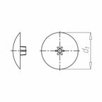 Würth Fenster Würth Abdeckkappe flach für Innensechsrund AW-Antrieb Ø15mm RAL 9010